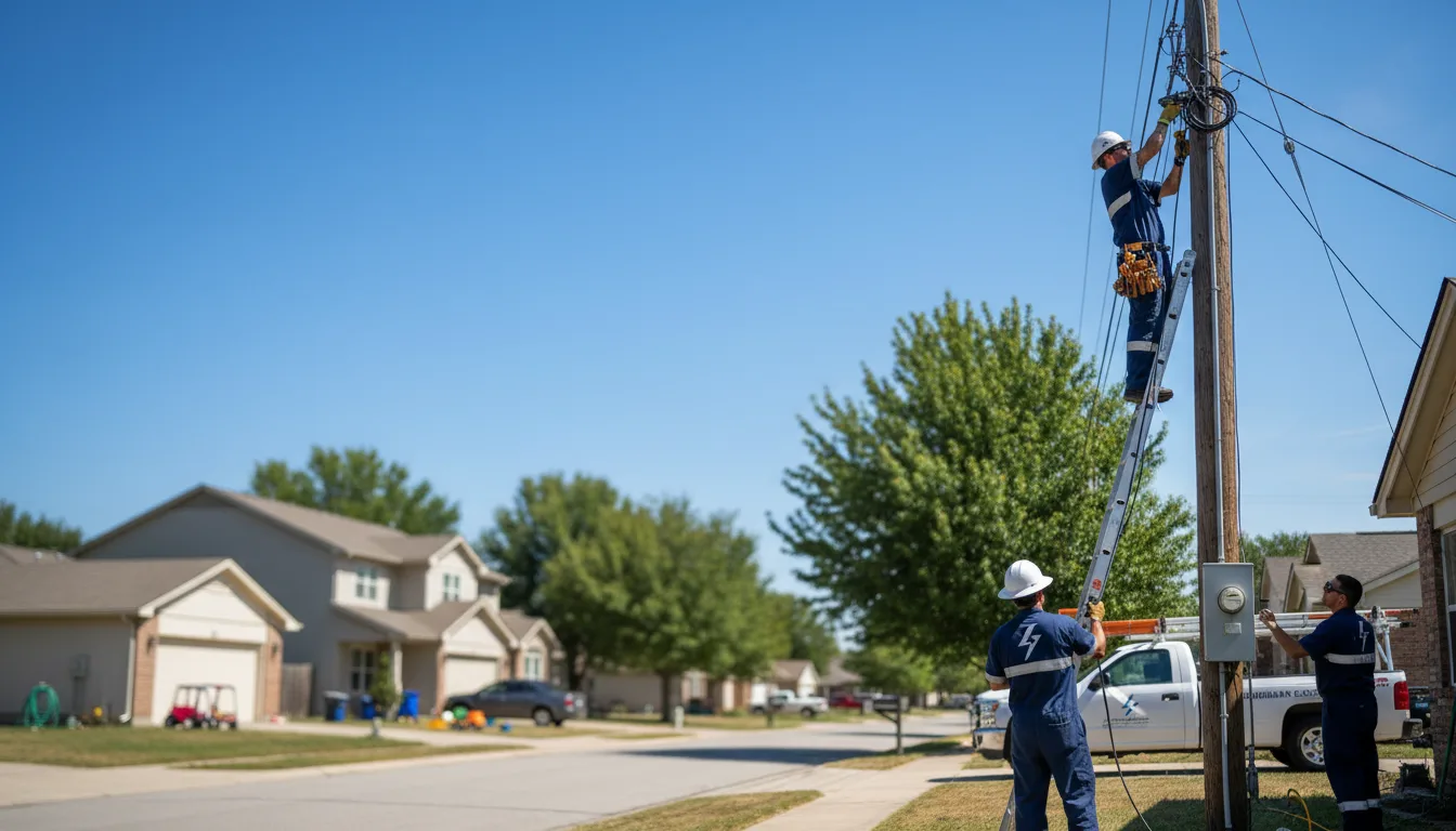 Residential electrician providing installation services in Cebolla, NM